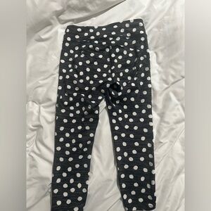 Outdoor Voices Black and White Polka Dot Leggings